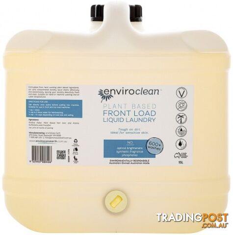 Enviro Clean Front Load Laundry Liquid 15L - Enviro Care - 9325937000406