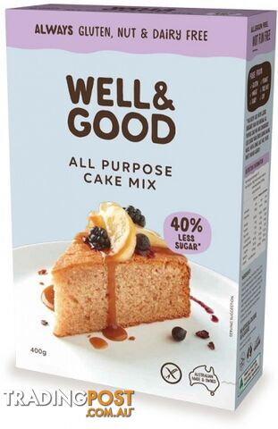 Well & Good All Purpose Cake Mix 400g - Well & Good - 9337096100255