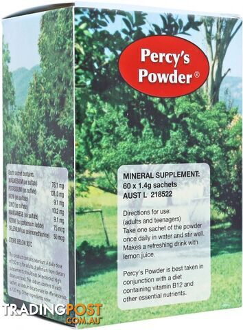 Percys Powder 60 Sachets - Percys Powder - 9337995000007