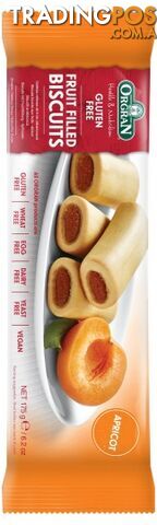 Orgran Apricot Fruit Filled Biscuits 175g - Orgran - 720516022463