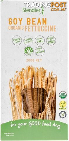 Slendier Soy Bean Organic Fettuccine 200g - Slendier - 9346976001292