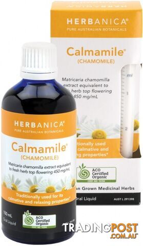 Herbanica Calmamile (Chamomile) Oral Liquid 100ml - Herbanica - 9327842008324