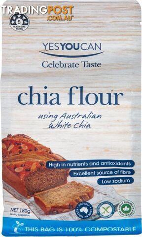 YesYouCan Chia Flour  180g - YesYouCan - 9328987006077