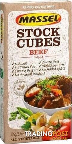 Massel Stock Beef Style Cube 105g - Massel - 810206001004