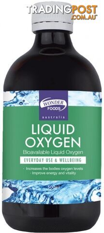 Wonderfoods Liquid Oxygen  500ml - Wonder Foods - 9321314243305