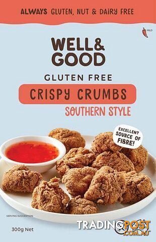 Well And Good Crispy Crumbs Southern Style 300g - Well & Good - 9337096101344