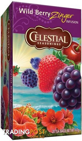 Celestial Seasonings Wildberry Zinger Tea 20Teabags - Celestial Seasonings - 070734053351