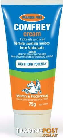 Martin & Pleasance Comfrey Cream 75gm Tube - Martin & Pleasance - 9324294000029