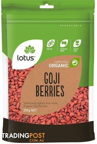 Lotus Organic Goji Berries 250g - Lotus - 9317127003625