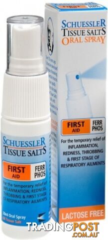 Schuessler Tissue Salts Oral Spray Ferr Phos - First Aid 30ml - Martin & Pleasance - 9324294000944