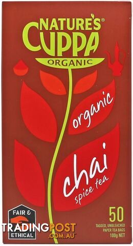 Natures Cuppa Organic Chai Spice 50 Teabags - Nature's Cuppa - 9311367000499