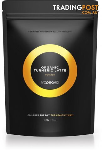 Tropeaka Organic TURMERIC LATTE Powder  200g Pouch - Tropeaka - 9350728000938