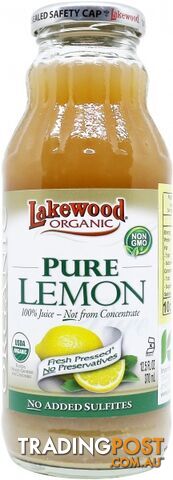 Lakewood Pure Organic Lemon Juice 370ml - Lakewood Pure Juices - 042608125754