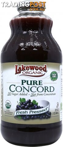 Lakewood Pure Organic Concord Grape 946ml - Lakewood Pure Juices - 042608432364