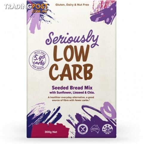 Seriously Low Carb Seeded Bread Mix 300g - Well & Good - 9337096101146
