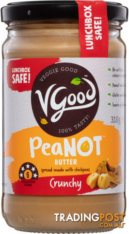 VGood PeaNOT Butter Crunchy 310g - VGood - 9369998320639
