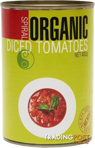 Spiral Organic Diced Tomato  400g - Spiral Foods - 9312336770047