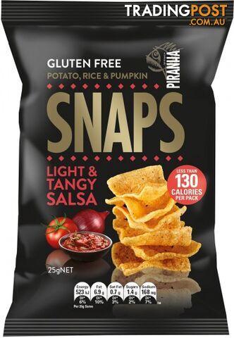 Piranha Snaps Light & Tangy Salsa  24x25g - Piranha - 9311796581217