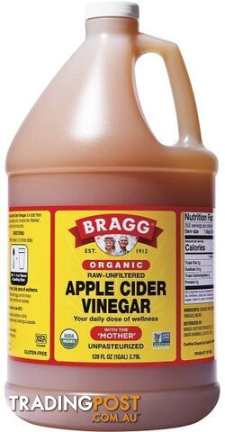 Bragg Apple Cider Vinegar Unfiltered with The Mother 3.8L - Bragg - 074305011283