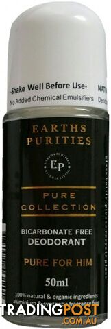 Earths Purities Pure Collection Natural Deodorant Roll On 50g - Earths Purities - 0784927462201