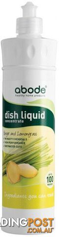 Abode Dish Liquid Ginger & Lemongrass 500ml squirt cap - Abode - 9343188002352