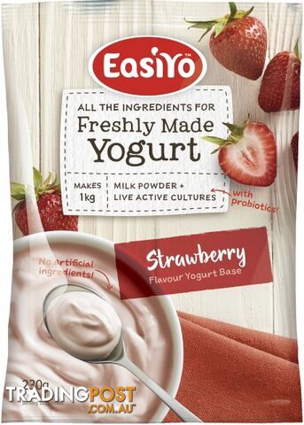 Easiyo Strawberry Yogurt 230g - EasiYo Yogurt - 9416892502088