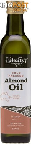 Plenty Cold Pressed Almond Oil 375ml - Plenty - 9311964003251