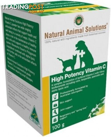 Natural Animal Solutions High Potency Vitamin C 100g - Natural Animal Solutions - 9341976000009