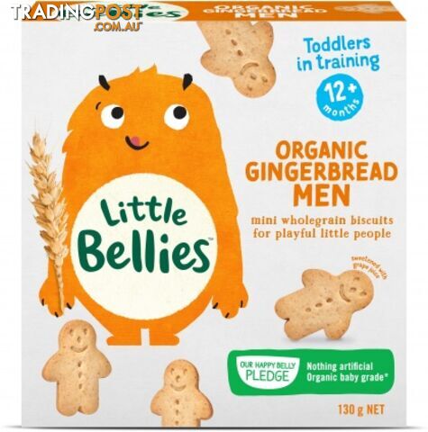 Little Bellies Organic Gingerbread Men 130g - Little Bellies - 9337824002752 - photo 1 of 1