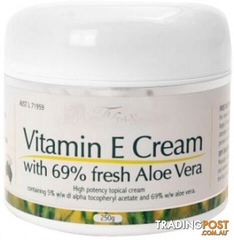 Tri-Natural Vitamin E Cream 250gm - Tri-Natural - 9333005003556