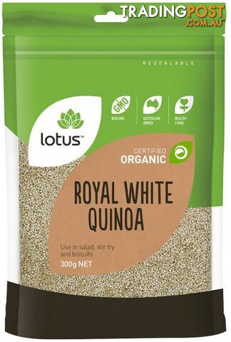 Lotus Organic White Quinoa Grain 300gm - Lotus - 9317127638452