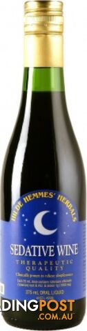 Hilde Hemmes Sedative Wine 375mL - Hilde Hemmes Herbals - 9315915003680