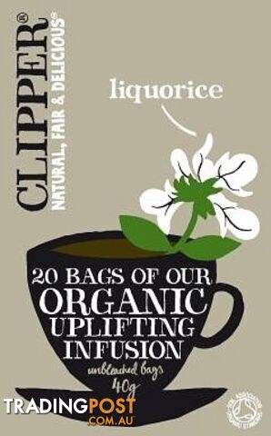 Clipper Organic Uplifting Infusion - Liquorice 20 Teabags - Clipper Teas - 5021991200137