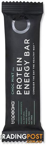 Tropeaka Protein Energy Bars Choc Mint  12x50g - Tropeaka - 9350728000983