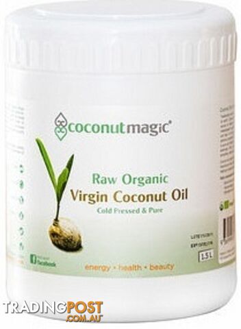 Coconut Magic Organic Virgin Coconut Oil 1.5L container - Coconut Magic - 9348065000117