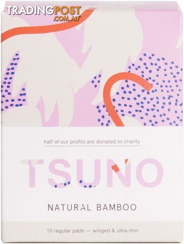 Tsuno Natural Bamboo 10 Regular Pads - Winged & Ultra Thin - Tsuno - 9369999309831