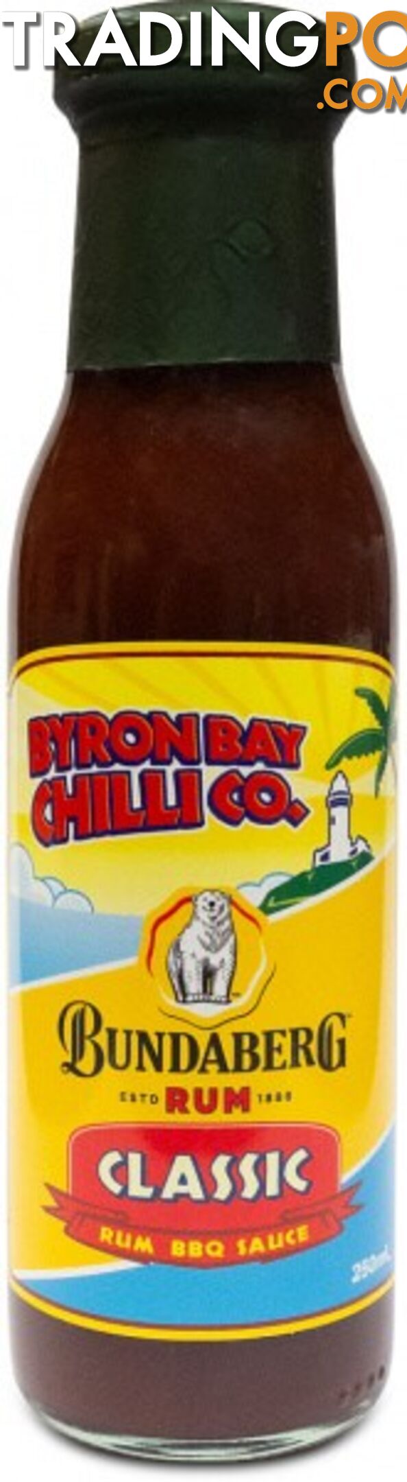 Byron Bay Chilli Co Bundaberg Rum Classic Rum BBQ Sauce  250ml - Byron Bay Chilli Co - 804798000903