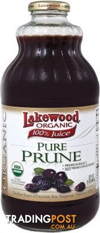 Lakewood Pure Organic Prune 946ml - Lakewood Pure Juices - 042608432012