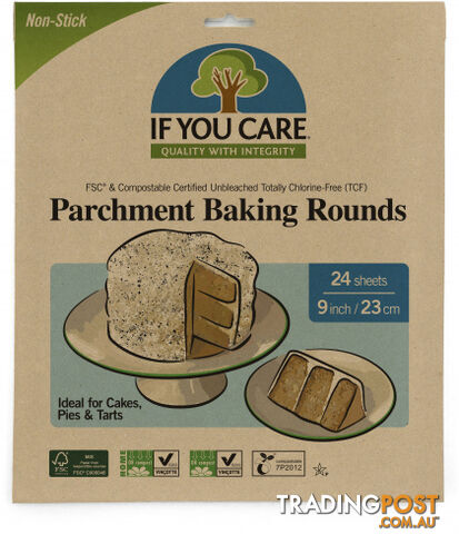 If You Care Parchment Baking Paper Rounds 24 Sheets - If You Care - 770009250088