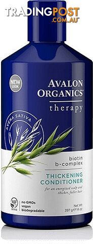 Avalon Biotin B Complex Therapy Thickening Conditioner 400ml - Avalon Organics - 654749361221