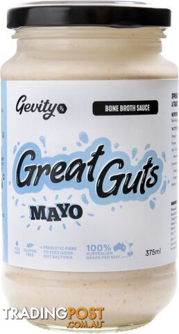 Gevity RX Bone Broth Sauce Great Guts Mayonnaise 375ml - Gevity Rx - 735850095820