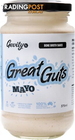 Gevity RX Bone Broth Sauce Great Guts Mayonnaise 375ml - Gevity Rx - 735850095820