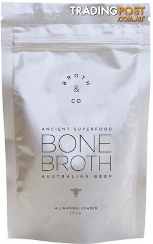 Broth & Co Australian Beef Bone Broth Powder  100g Pouch - Broth & Co - 9353338000022