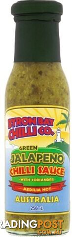 Byron Bay Chilli Green Jalapeno Sauce 250ml - Byron Bay Chilli Co - 804798003003