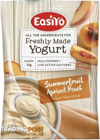 Easiyo Summerfruit Apricot Peach Yogurt 225g - EasiYo Yogurt - 9416892501104