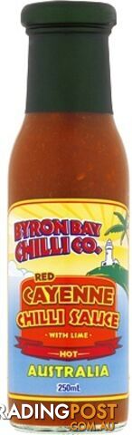 Byron Bay Chilli Red Cayenne Sauce 250ml - Byron Bay Chilli Co - 804798002006
