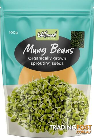 UntamedMung Beans Earth-Friendly Sprouting Seeds  100g - Untamed Health - 9325307000531