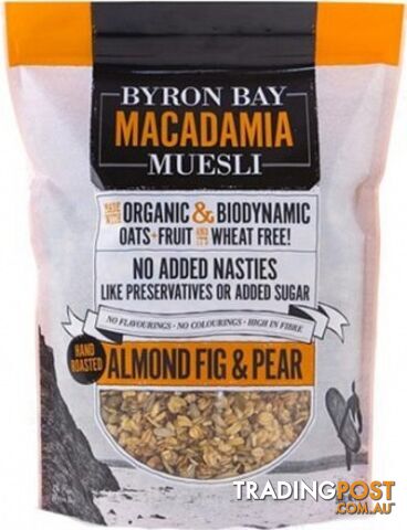 Byron Bay Macadamia Muesli Almond Fig & Pear 900g - Byron Bay Macadamia Muesli - 799439680678