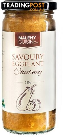 Maleny Cuisine Savoury Eggplant Chutney 280gm - Maleny Cuisine - 9321374000719