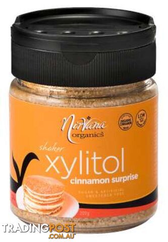 Nirvana Organics Xylitol Cinnamon Shaker 200g - Nirvana Organics -...
